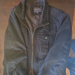 Banana Republic Black Fleece Jacket, Size Medium, Used